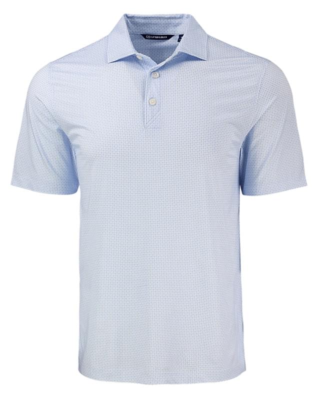 Cutter & Buck Pike Eco Diamond Dot Print Recycled Mens Big & Tall Polo