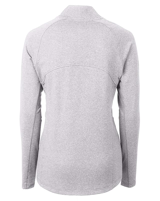 Cutter & Buck Adapt Eco Knit Heather Recycled Womens Full Zip