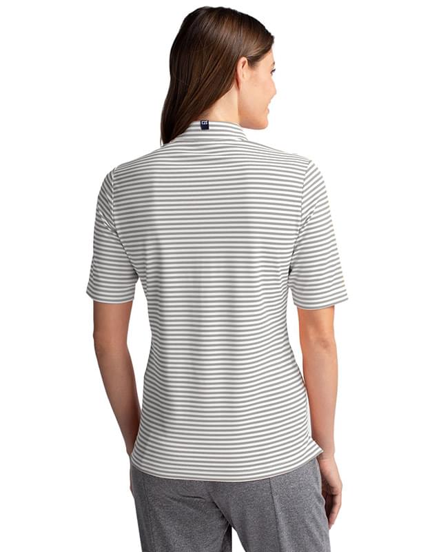 Cutter & Buck Virtue Eco Pique Stripe Recycled Womens Top