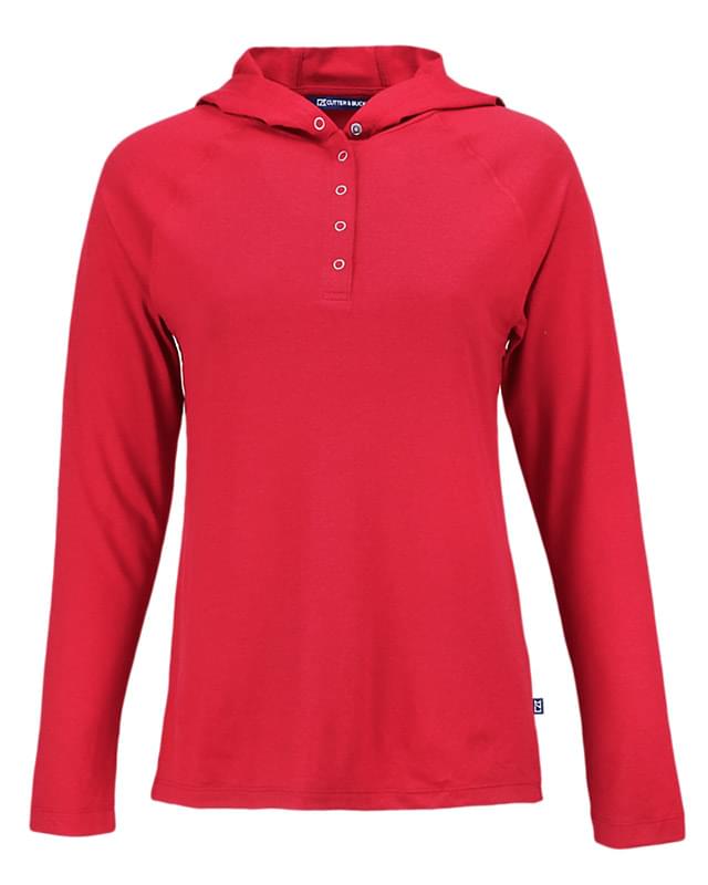 Cutter & Buck Coastline Epic Comfort Recycled Womens Hooded Shirt