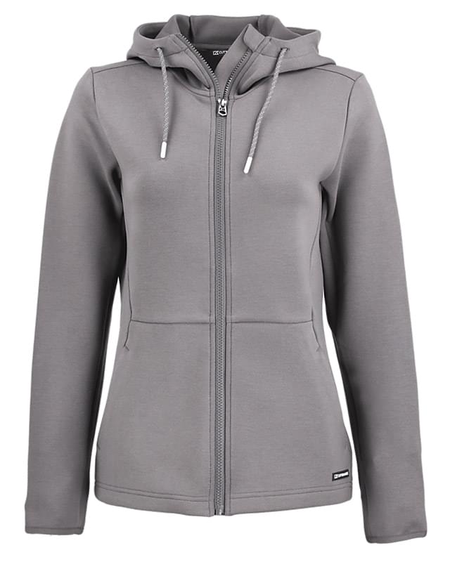 Cutter & Buck Roam Epic Comfort Recycled Womens Full Zip Hooded Jacket