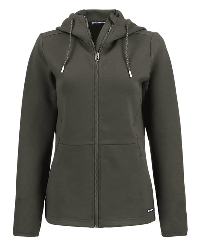 Cutter & Buck Roam Epic Comfort Recycled Womens Full Zip Hooded Jacket