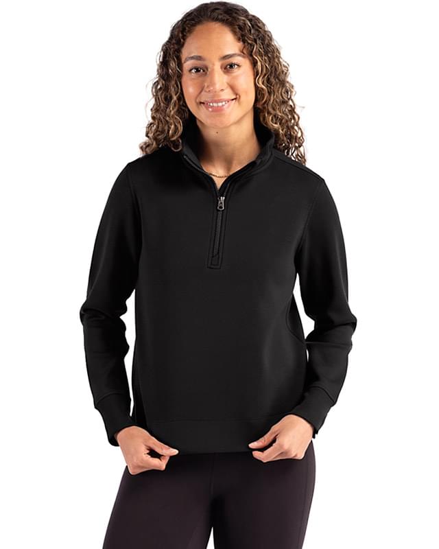 Cutter & Buck Roam Epic Versatility Recycled Womens Quarter Zip Pullover