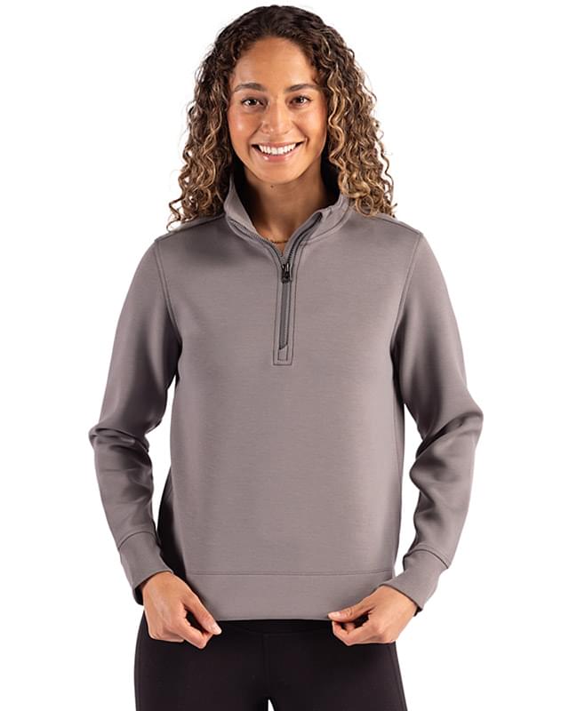 Cutter & Buck Roam Epic Versatility Recycled Womens Quarter Zip Pullover
