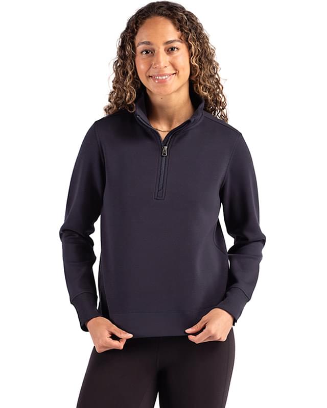 Cutter & Buck Roam Epic Versatility Recycled Womens Quarter Zip Pullover