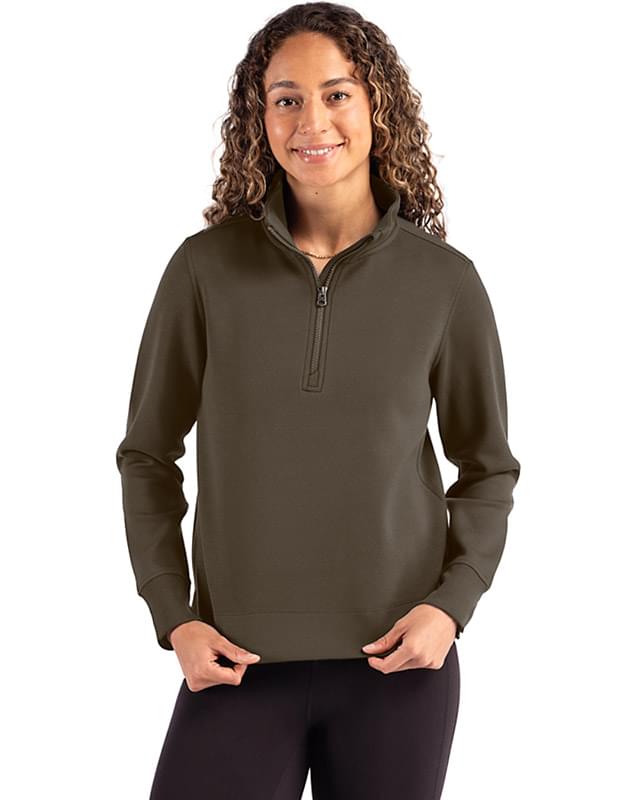 Cutter & Buck Roam Epic Versatility Recycled Womens Quarter Zip Pullover