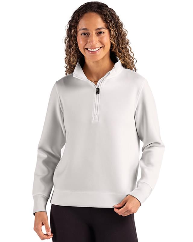 Cutter & Buck Roam Epic Versatility Recycled Womens Quarter Zip Pullover