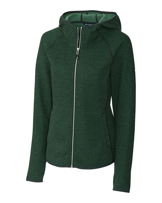 Mainsail Sweater-Knit Hoodie Womens Full Zip Jacket