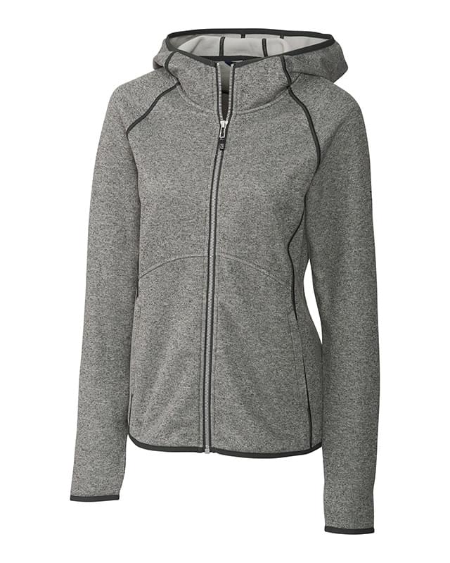 Mainsail Sweater-Knit Hoodie Womens Full Zip Jacket