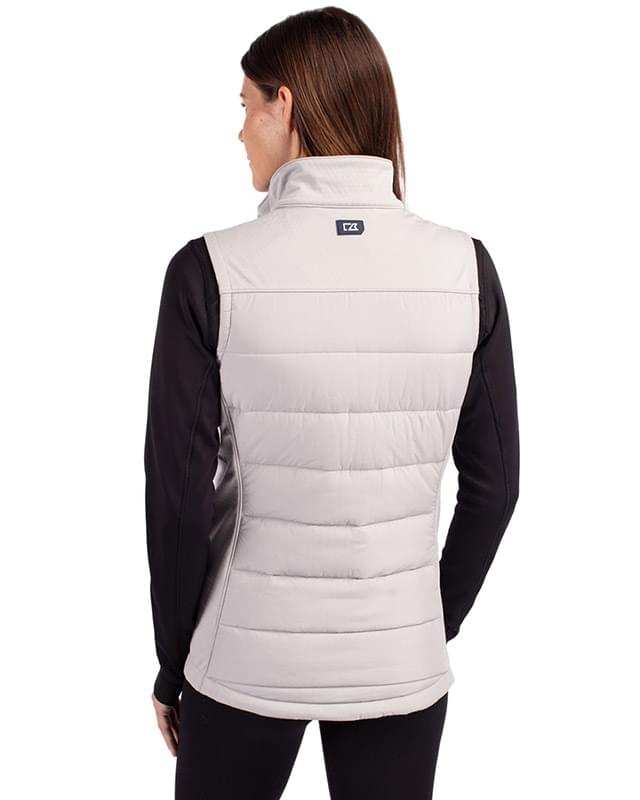 Cutter & Buck Evoke Hybrid Eco Softshell Recycled Womens Full Zip Vest