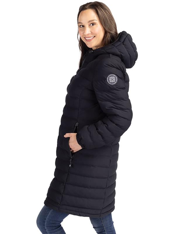 Cutter & Buck Mission Ridge Repreve Eco Insulated Womens Long Puffer Jacket