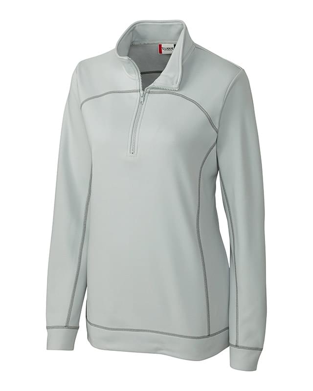 Clique Helsa Performance Womens Half Zip Pullover Sweatshirt