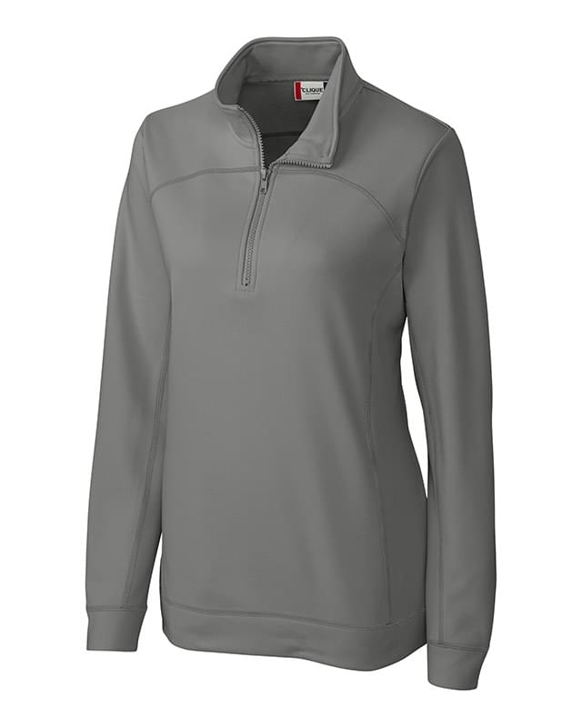 Clique Helsa Performance Womens Half Zip Pullover Sweatshirt