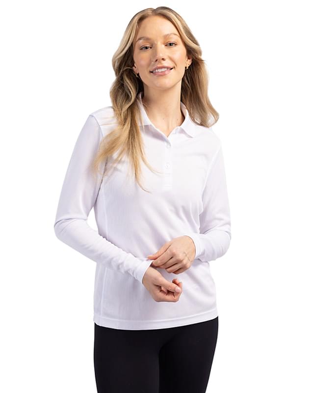 Clique Ice Pique Womens Long Sleeve Tech Polo