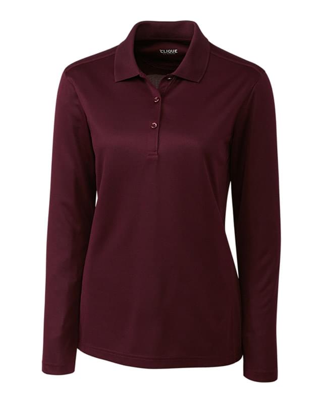 Clique Ice Pique Womens Long Sleeve Tech Polo