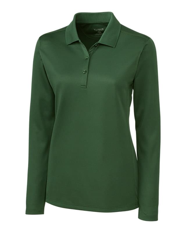 Clique Ice Pique Womens Long Sleeve Tech Polo