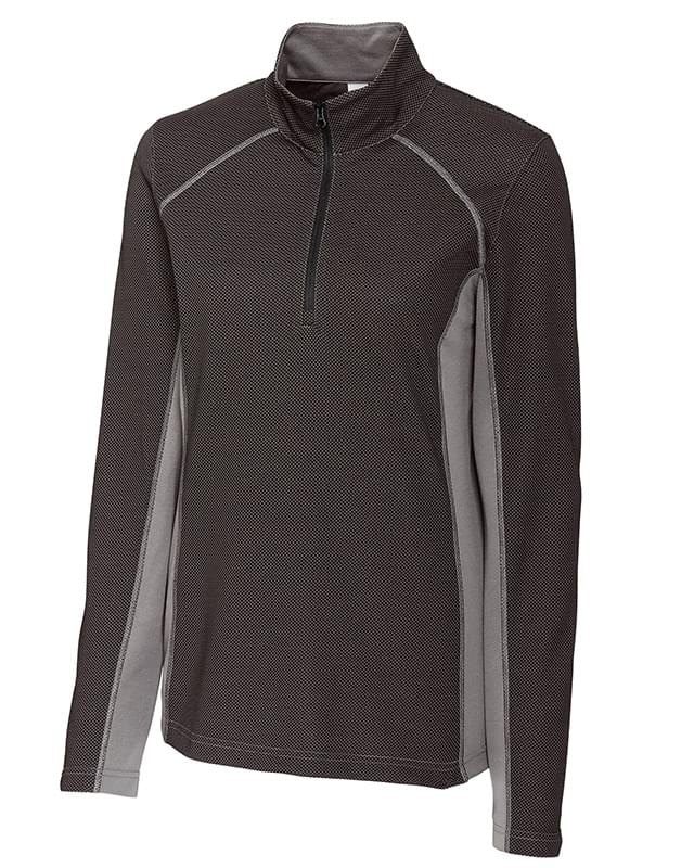Clique Ice Pique Colorblock Womens Half Zip Tech Pullover