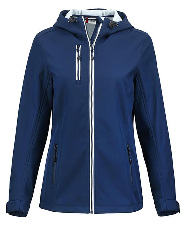 Clique Telemark Eco Stretch Softshell Full Zip Womens Hooded Jacket