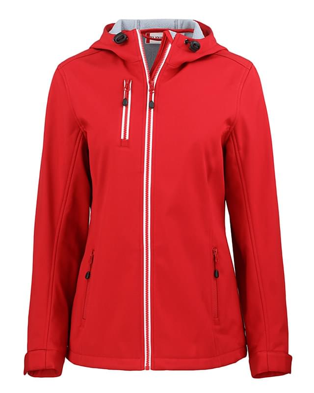 Clique Telemark Eco Stretch Softshell Full Zip Womens Hooded Jacket