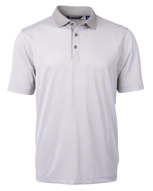 Cutter & Buck Virtue Eco Pique Micro Stripe Recycled Mens Polo