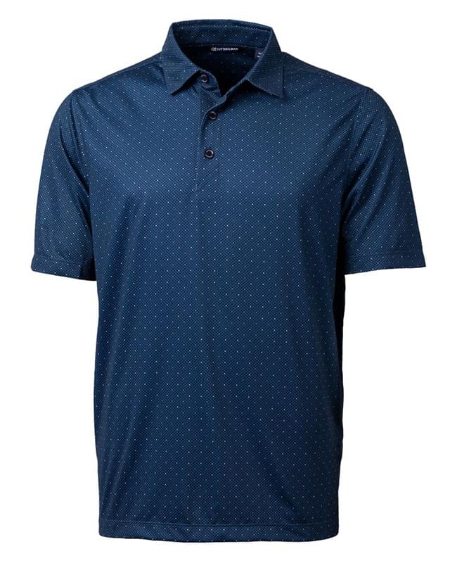 Pike Double Dot Print Stretch Mens Big and Tall Polo