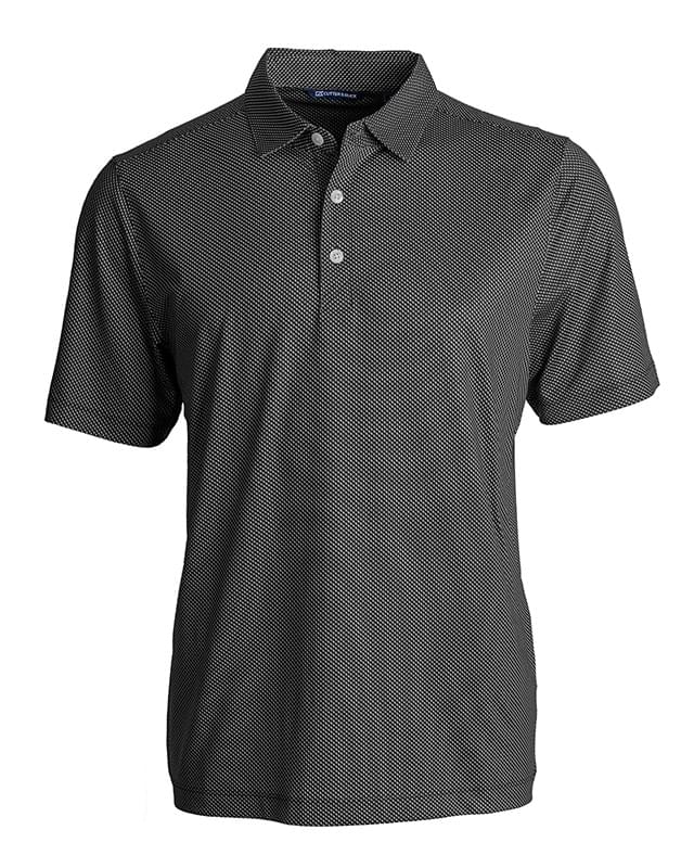 Cutter & Buck Pike Eco Symmetry Print Stretch Recycled Mens Polo