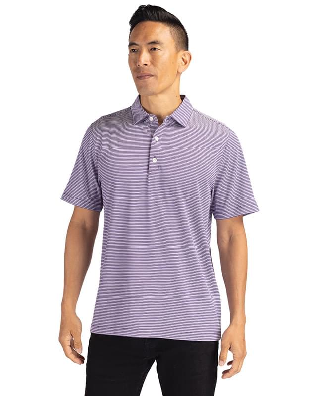 Cutter & Buck Forge Eco Double Stripe Stretch Recycled Mens Big &Tall Polo