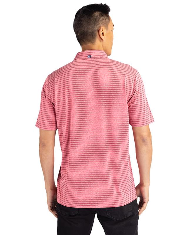 Cutter & Buck Forge Eco Heather Stripe Stretch Recycled Mens Big & Tall Polo