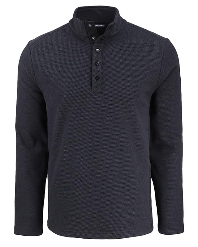Cutter & Buck Hunts Point Eco Textured Fleece Recycled Mens Snap Pullover