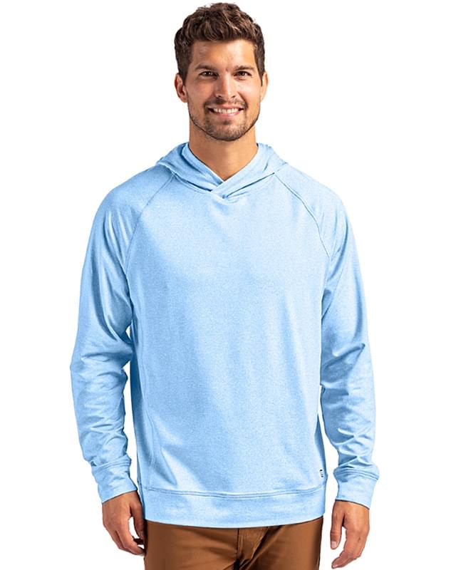 Cutter & Buck Adapt Knit Recycled Mens Heathered Hooded Pullover