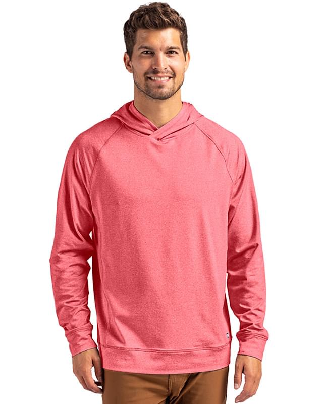 Cutter & Buck Adapt Knit Recycled Mens Heathered Hooded Pullover