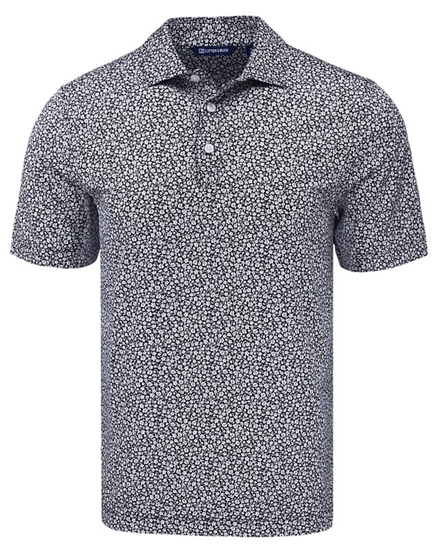 Cutter & Buck Pike Eco Flora Print Recycled Mens Polo