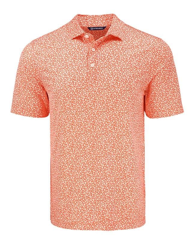 Cutter & Buck Pike Eco Flora Print Recycled Mens Polo