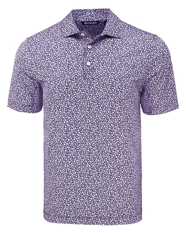 Cutter & Buck Pike Eco Flora Print Recycled Mens Polo