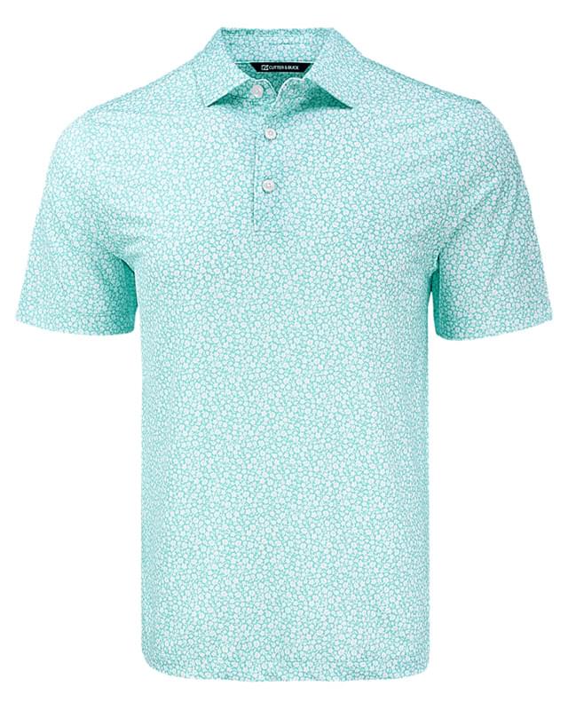 Cutter & Buck Pike Eco Flora Print Recycled Mens Polo