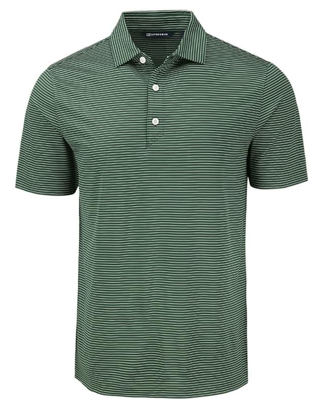 Cutter & Buck Forge Eco Fine Line Stripe Stretch Recycled Mens Polo