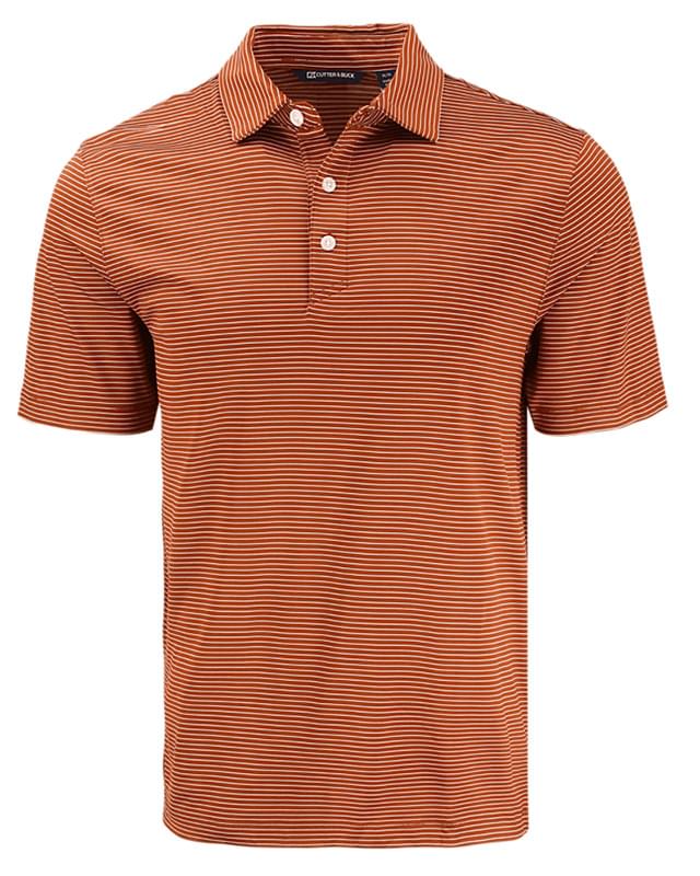 Cutter & Buck Forge Eco Fine Line Stripe Stretch Recycled Mens Polo