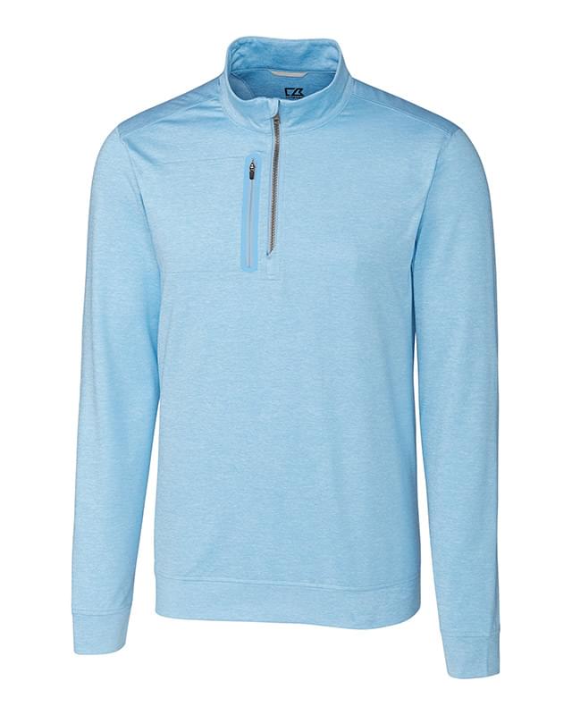 Stealth Heathered Quarter Zip Mens Pullover