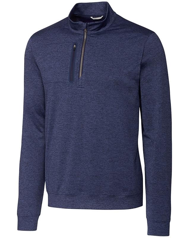 Stealth Heathered Quarter Zip Mens Pullover