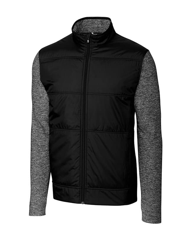Stealth Hybrid Quilted Mens Big and Tall Full Zip Windbreaker Jacket