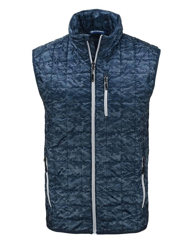 Rainier PrimaLoft® Mens Eco Insulated Full Zip Printed Puffer Vest