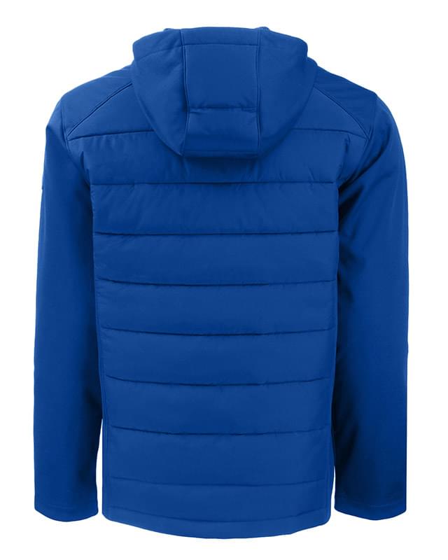 Cutter & Buck Evoke Hybrid Eco Softshell Recycled Full Zip Mens Hooded Jacket