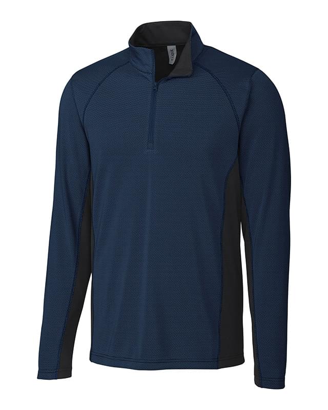Clique Ice Pique Colorblock Mens Half Zip Tech Pullover