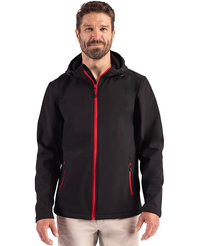 Clique Tempo Recycled Stretch Softshell Mens Hooded Jacket