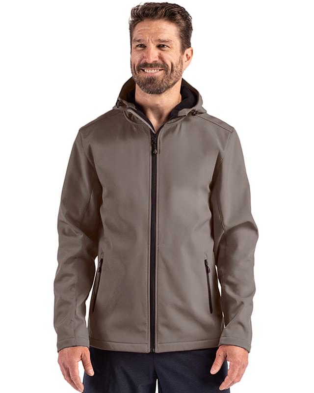 Clique Tempo Recycled Stretch Softshell Mens Hooded Jacket
