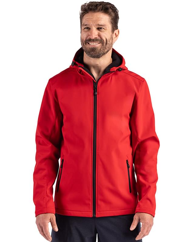Clique Tempo Recycled Stretch Softshell Mens Hooded Jacket