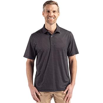 Cutter & Buck Pike Eco Shadow Check Print Recycled Mens Big & Tall Polo