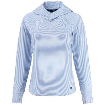 Cutter & Buck Adapt Recycled Soft Knit Stripe Womens Hooded Pullover