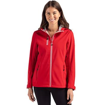 Clique Telemark Eco Stretch Softshell Full Zip Womens Hooded Jacket