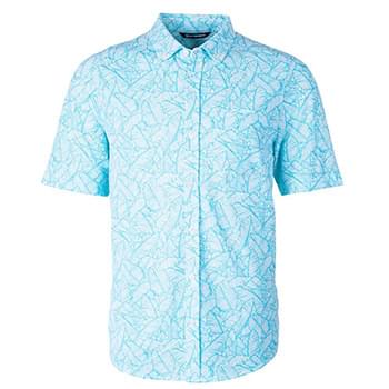 Reach Oxford Print Button Front S/S